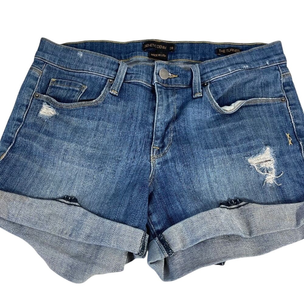 Genetic Denim‎ The Turner Cuffed Cutoff Shorts Sz 28